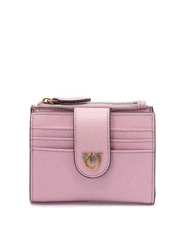 Pinko: wallets & purses - Small Smooth Leather Wallet