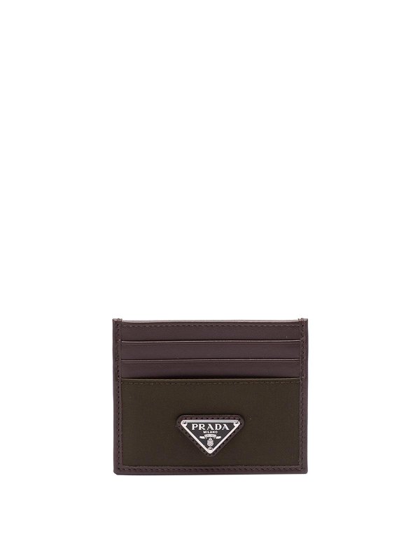 PRADA: wallets & purses - Re-Nylon And Leather Card Holder