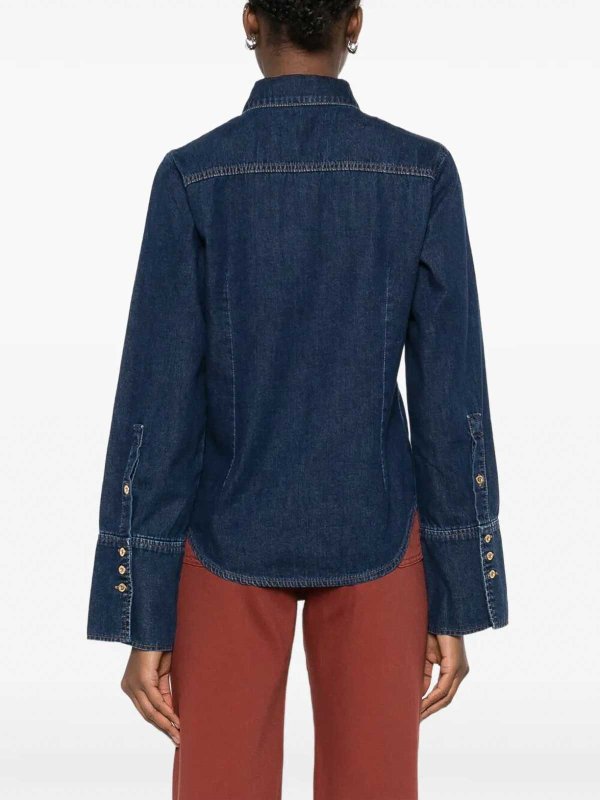 7 FOR ALL MANKIND buy online シャツ - ダークブルー