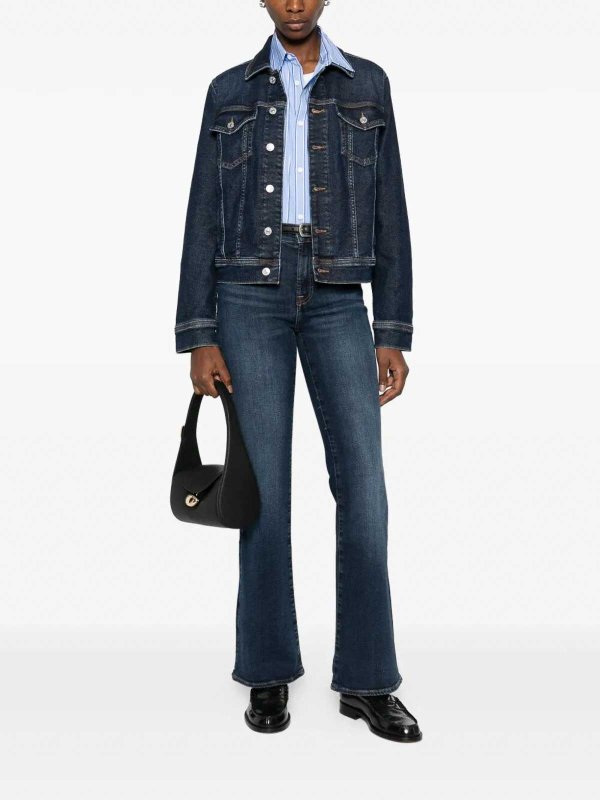 7 FOR ALL MANKIND: ブーツカットジーンズ online - ブーツカットジーンズ - ダークブルー