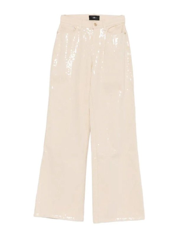 7 FOR ALL MANKIND: straight leg jeans - Jeans