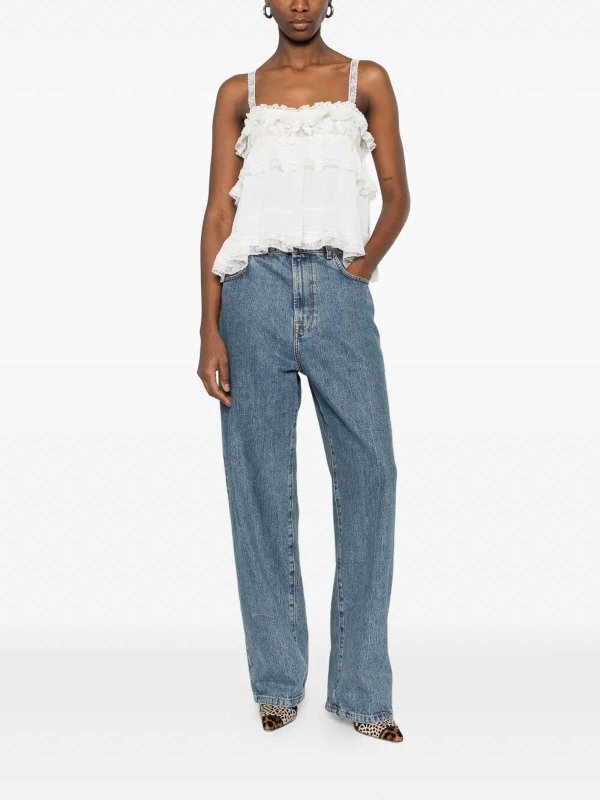 ALBERTA FERRETTI: Tops & Débardeurs online - Top - Crème