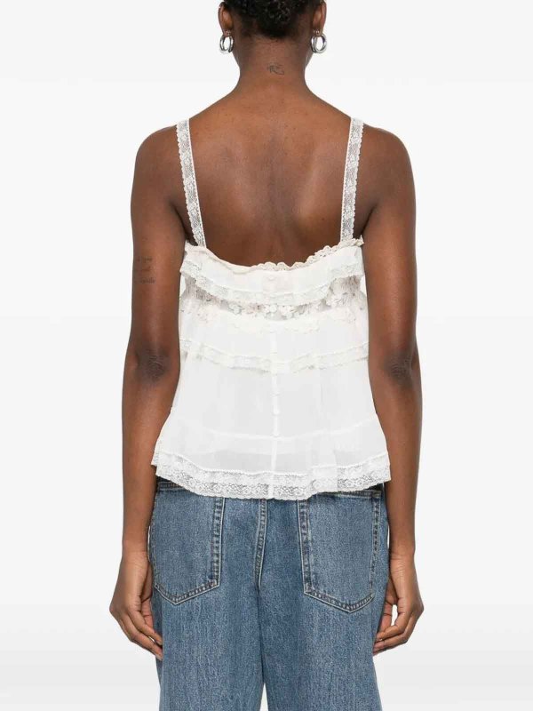 The Best Shops ALBERTA FERRETTI: Tops & Débardeurs - Top - Crème