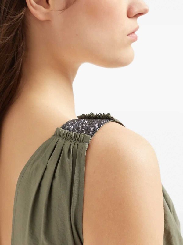 The Best Shops BRUNELLO CUCINELLI: ニーレングスドレス - 膝丈ドレス - 緑