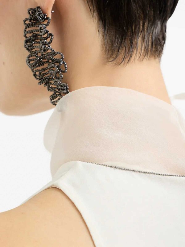 膝丈ドレス - 白 shop online: BRUNELLO CUCINELLI