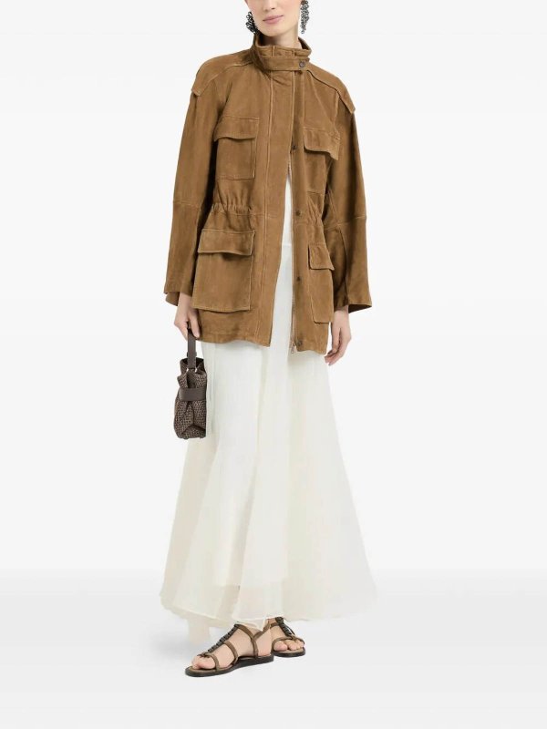 BRUNELLO CUCINELLI buy online 膝丈ドレス - 白