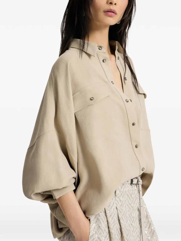BRUNELLO CUCINELLI buy online シャツ - ベージュ