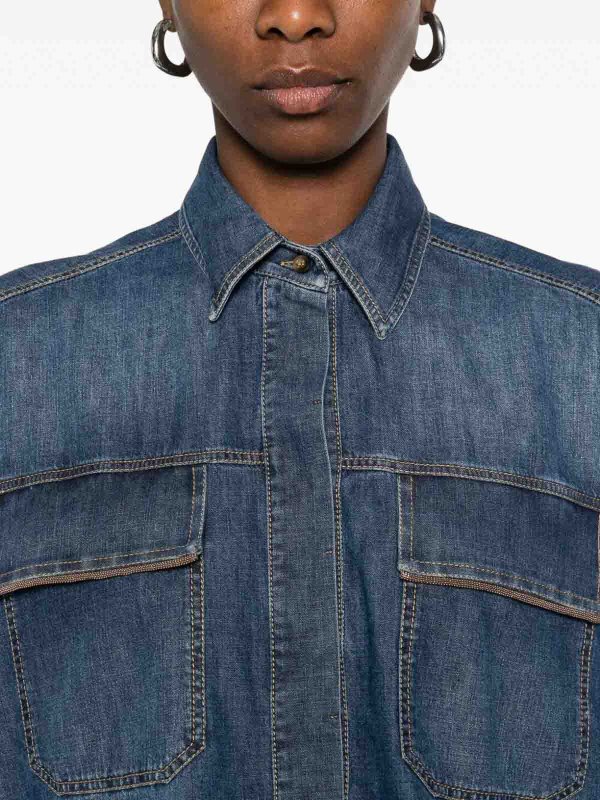 The Best Shops BRUNELLO CUCINELLI: シャツ - シャツ - デニム