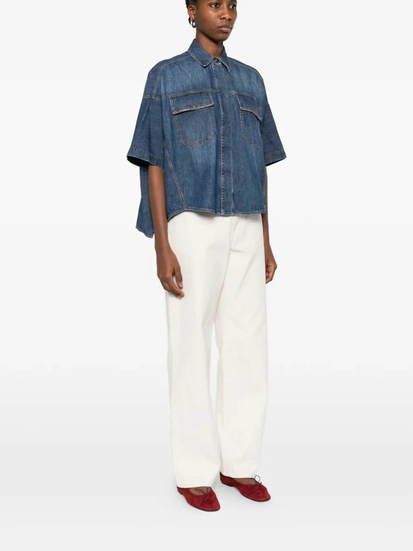 シャツ - デニム shop online: BRUNELLO CUCINELLI