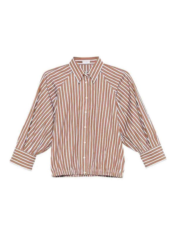 BRUNELLO CUCINELLI: Camisas - Camisa - Marrón