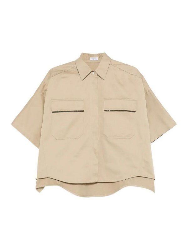 BRUNELLO CUCINELLI: Hemden - Hemd - Camel