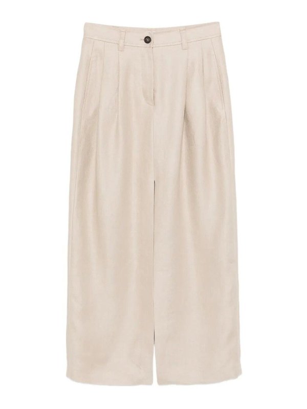 BRUNELLO CUCINELLI: ニーレングススカート＆ミディ丈 - 膝丈/ミディスカート - ブラウン