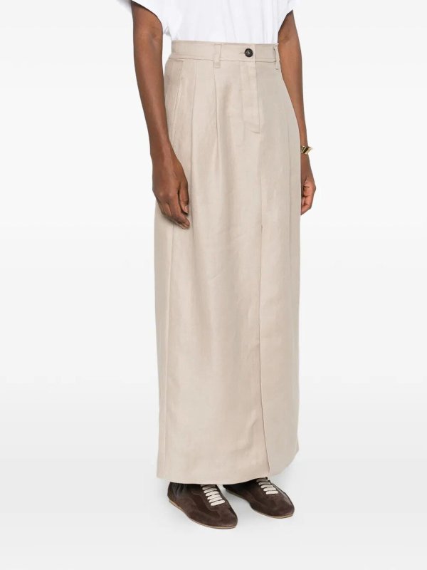 BRUNELLO CUCINELLI buy online 膝丈/ミディスカート - ブラウン