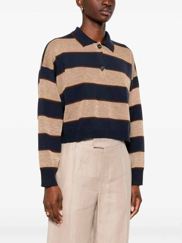 ポロシャツ - ダークブルー shop online: BRUNELLO CUCINELLI