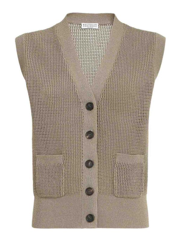 BRUNELLO CUCINELLI: ベスト - ベスト - ベージュ