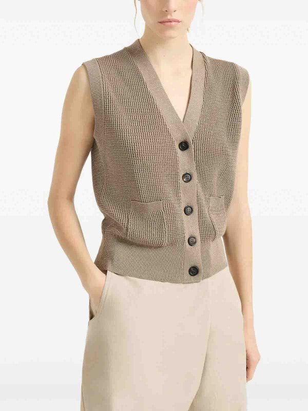 ベスト - ベージュ shop online: BRUNELLO CUCINELLI