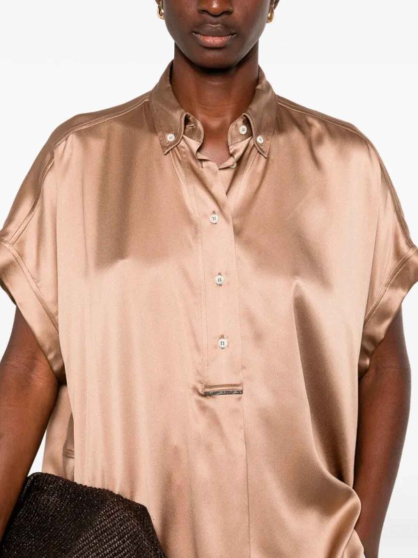 Hemd - Beige shop online: BRUNELLO CUCINELLI