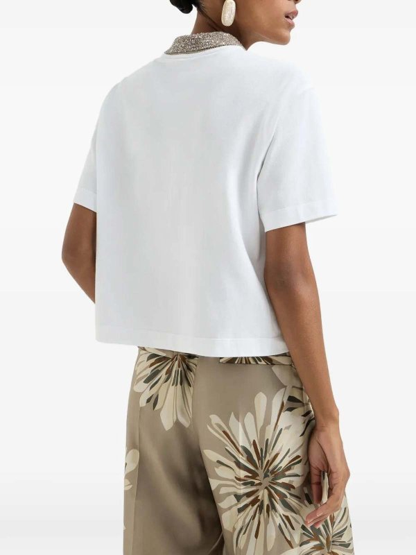 Polo - Blanco shop online: BRUNELLO CUCINELLI