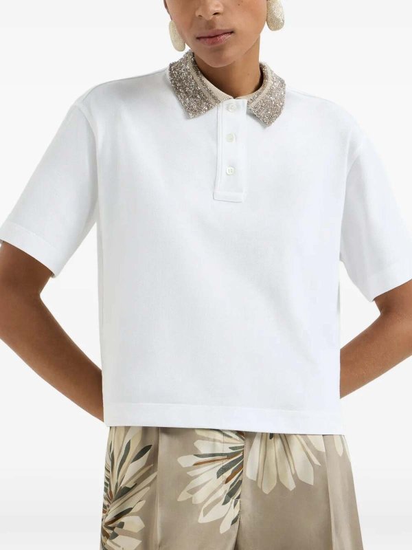 The Best Shops BRUNELLO CUCINELLI: Polo - Blanco