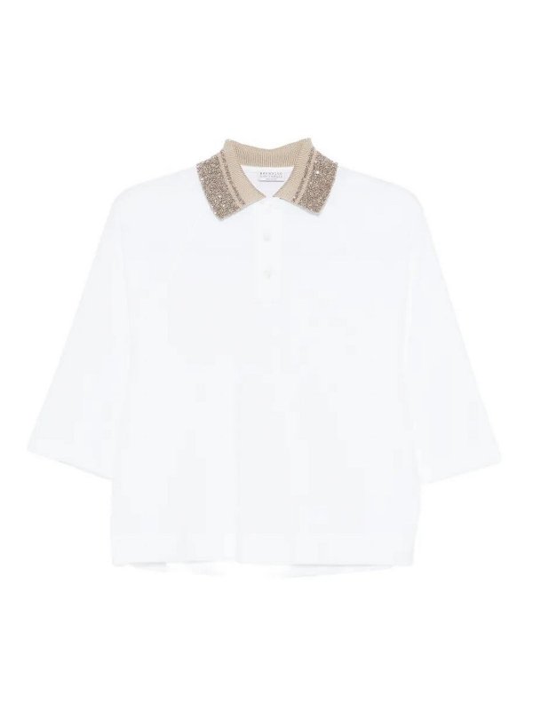 BRUNELLO CUCINELLI: Polos - Polo - Blanco