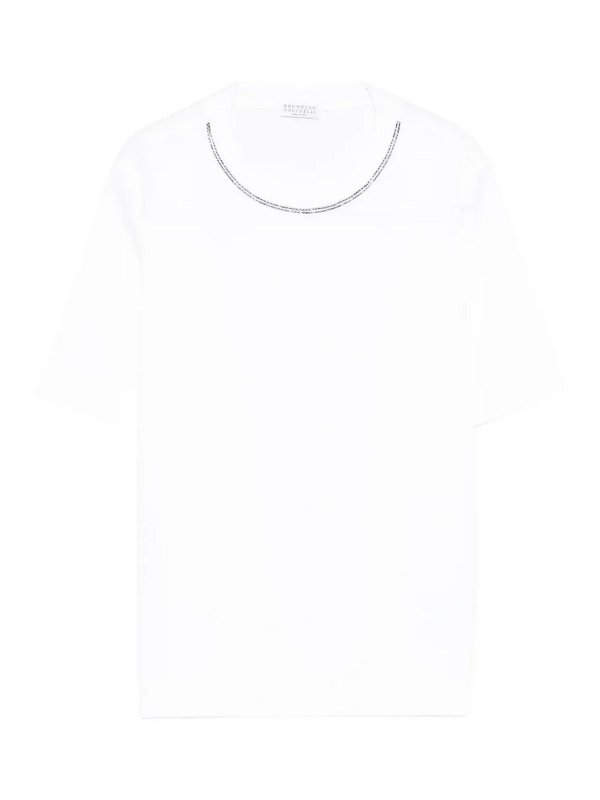 BRUNELLO CUCINELLI: Camisetas - Camiseta - Blanco