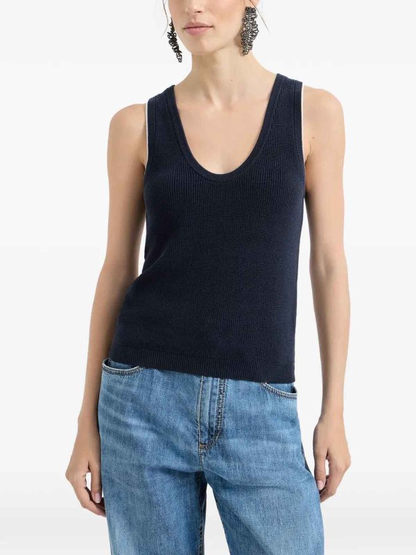 ベスト - ブルー shop online: BRUNELLO CUCINELLI