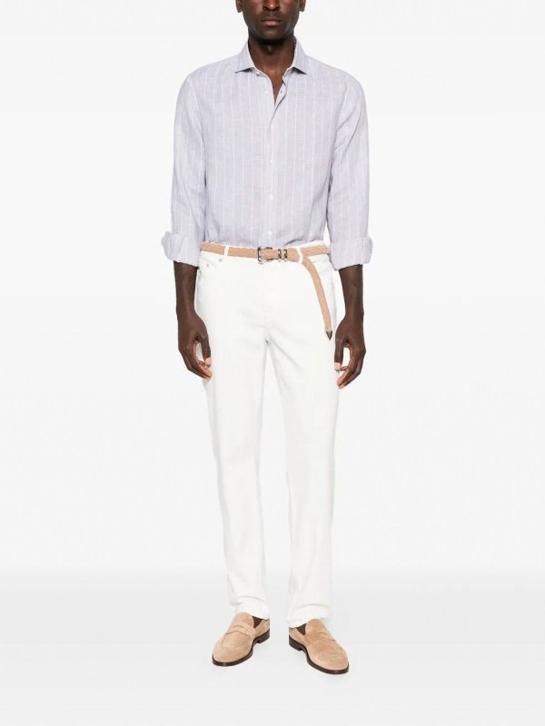 BRUNELLO CUCINELLI: Hemden online - Hemd - Hellgrau