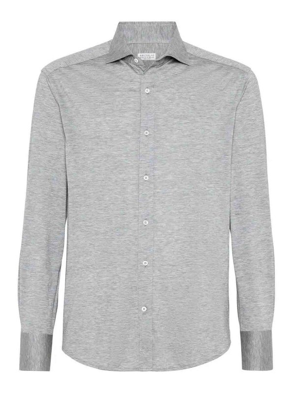 BRUNELLO CUCINELLI: Hemden - Hemd - Grau
