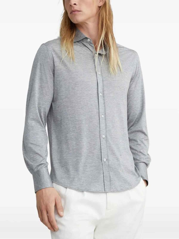 Hemd - Grau shop online: BRUNELLO CUCINELLI