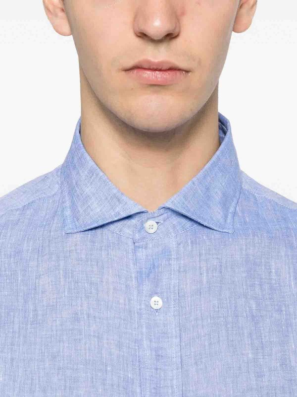 Hemd - Hellblau shop online: BRUNELLO CUCINELLI