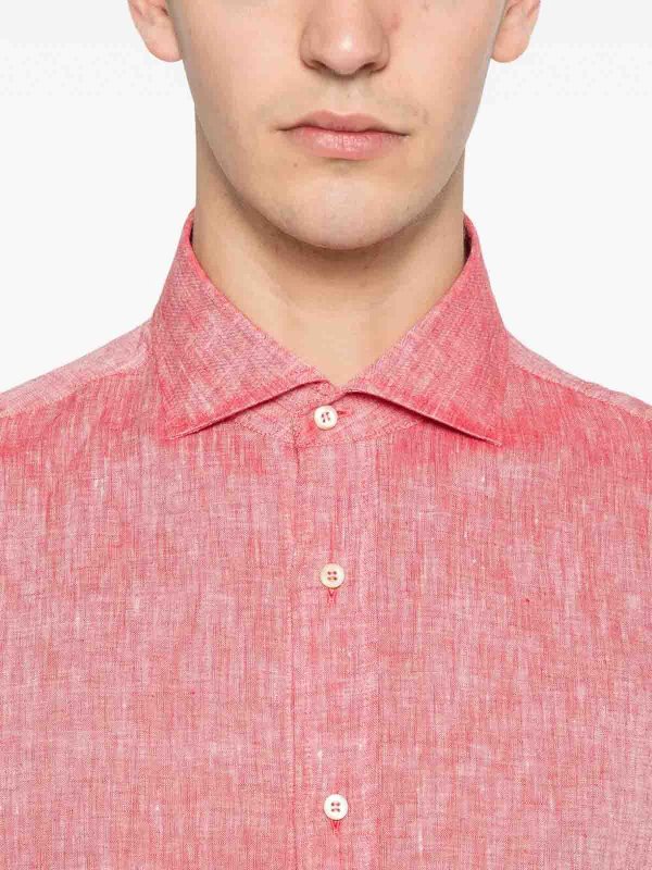 Hemd - Rot shop online: BRUNELLO CUCINELLI