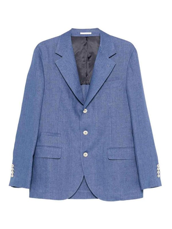 BRUNELLO CUCINELLI: ブレザー - ブレザー - デニム