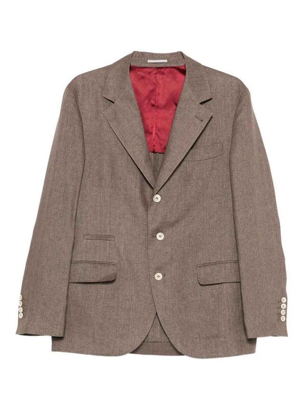 BRUNELLO CUCINELLI: Blazer - Blazer - Beige