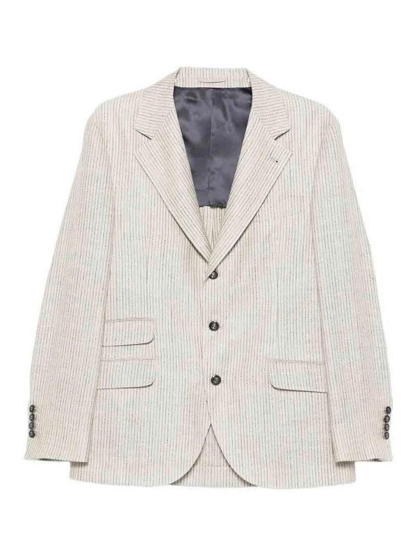 BRUNELLO CUCINELLI: Blazer - Blazer - Beige