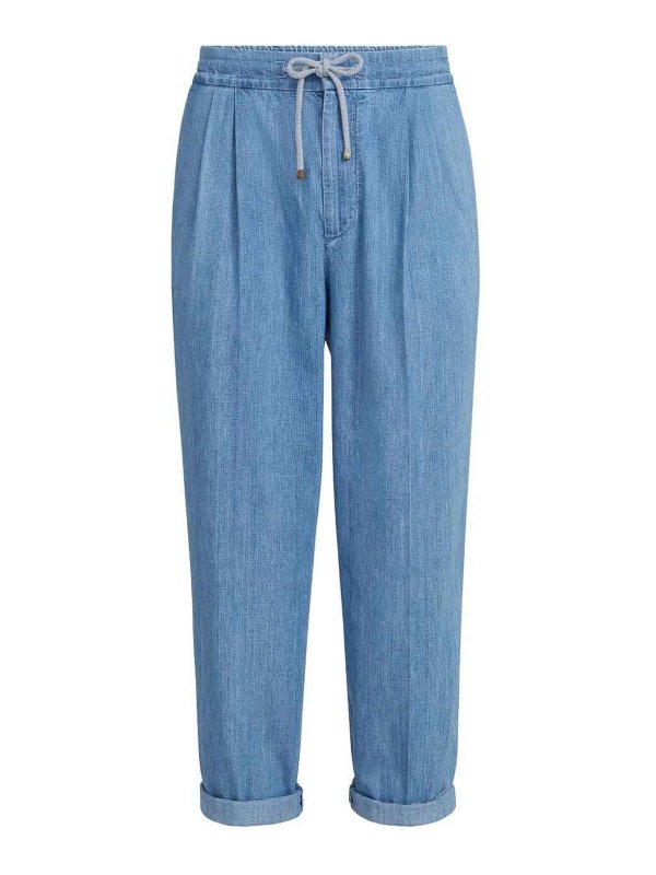 BRUNELLO CUCINELLI: ストレートジーンズ - ストレートジーンズ - デニム