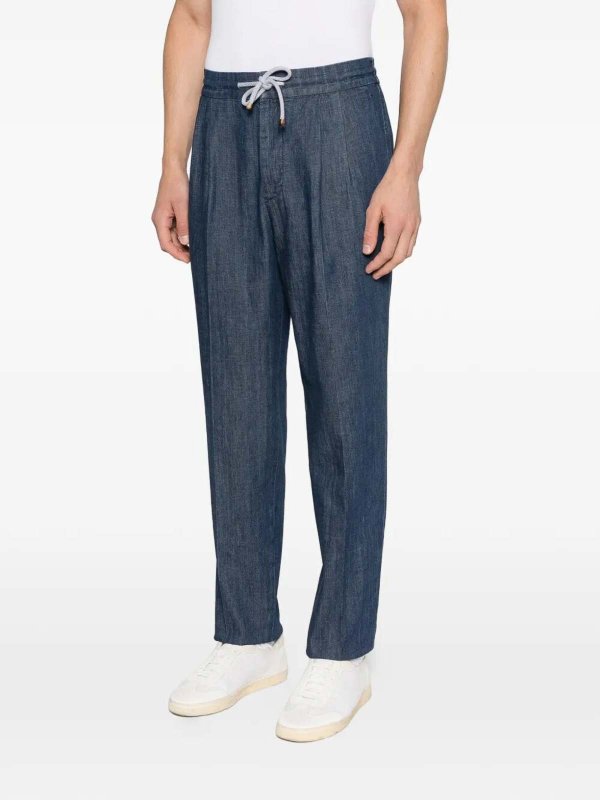 The Best Shops BRUNELLO CUCINELLI: ストレートジーンズ - ストレートジーンズ - ダークウォッシュ