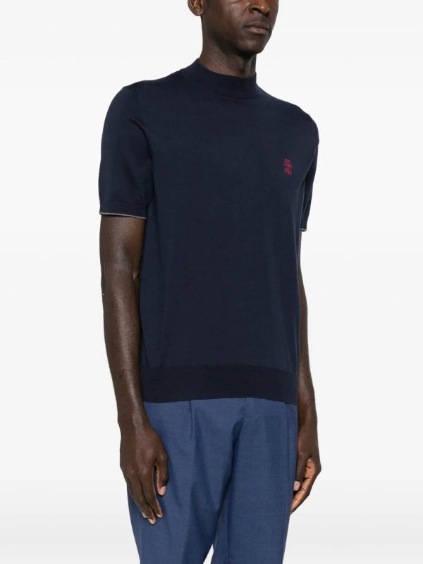 The Best Shops BRUNELLO CUCINELLI: Rollkragenpullover  und Polo-Ausschnitt - Rollkragenpullover - Blau