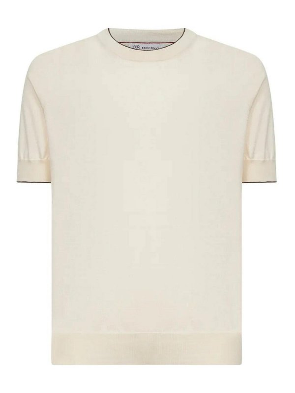 BRUNELLO CUCINELLI: Camisetas - Camiseta - Blanco