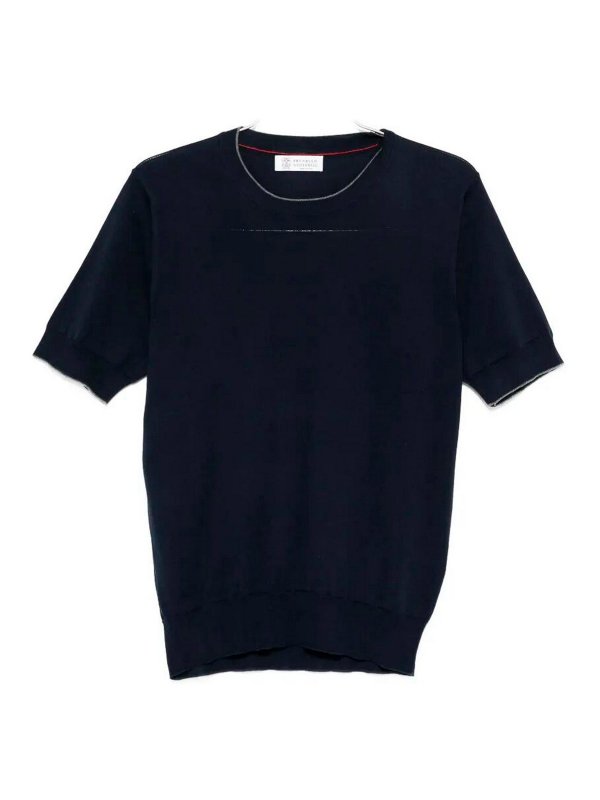 BRUNELLO CUCINELLI: T-shirts - T-Shirt - Blau