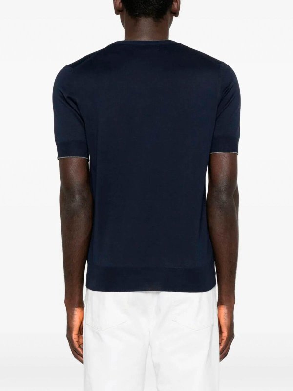 The Best Shops BRUNELLO CUCINELLI: T-shirts - T-Shirt - Blau