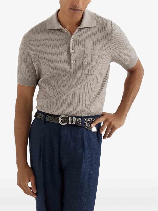 The Best Shops BRUNELLO CUCINELLI: ポロシャツ - ポロシャツ - ブラウン