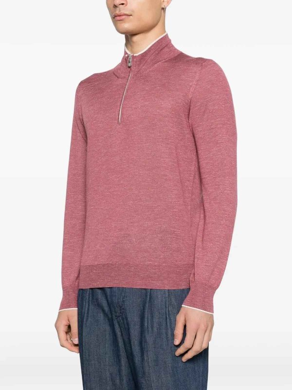 Rollkragenpullover - Rot shop online: BRUNELLO CUCINELLI