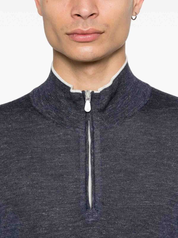 BRUNELLO CUCINELLI buy online タートルネック/ポロネック - ブルー