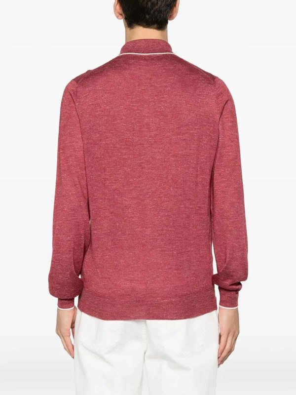 BRUNELLO CUCINELLI buy online ポロシャツ - ダークレッド