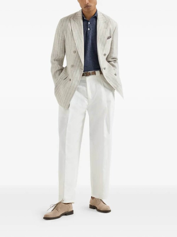 BRUNELLO CUCINELLI: ポロシャツ online - ポロシャツ - ブルー