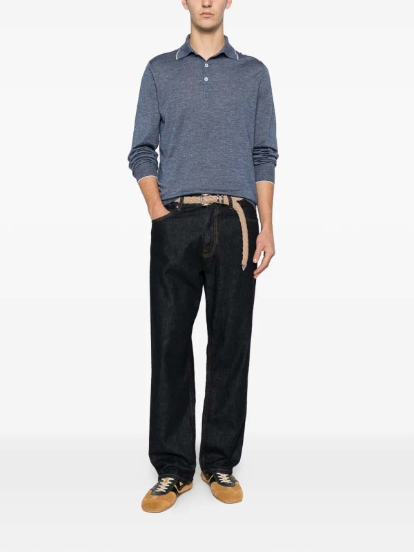 BRUNELLO CUCINELLI: ポロシャツ online - ポロシャツ - ミディアムウォッシュ