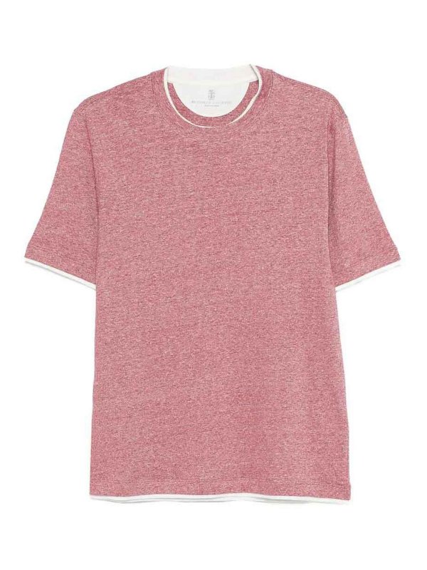 BRUNELLO CUCINELLI: T-shirts - T-Shirt - Weiß