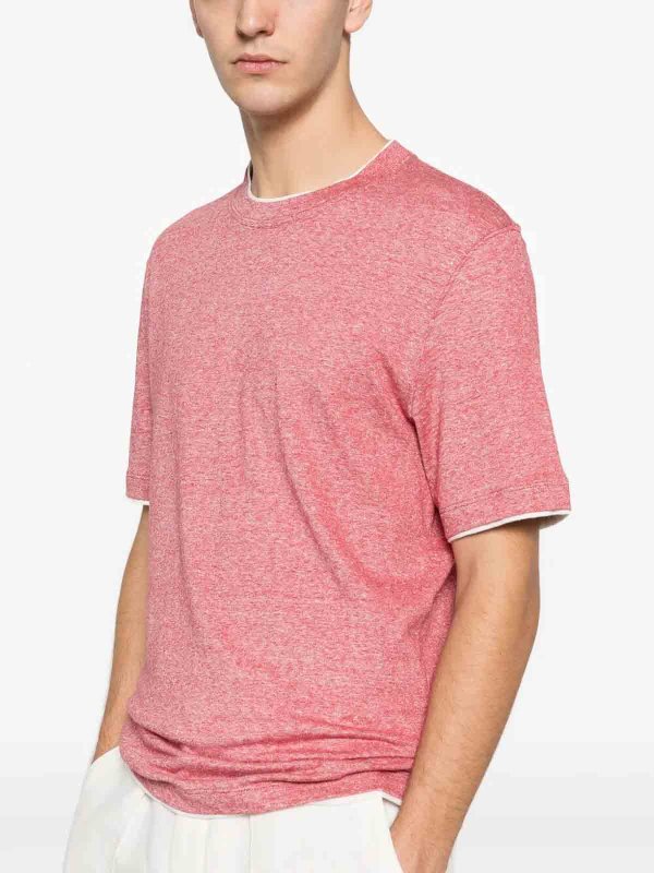 The Best Shops BRUNELLO CUCINELLI: T-shirts - T-Shirt - Rot