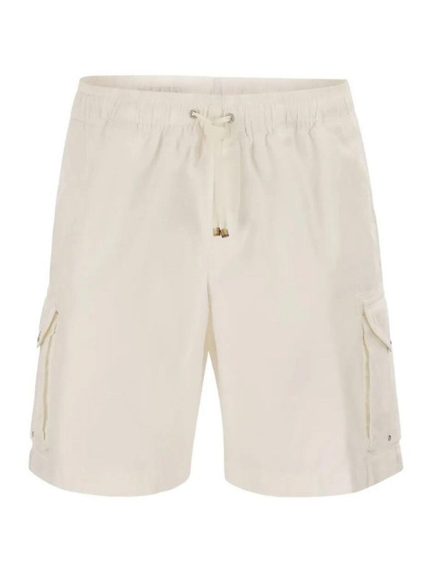 BRUNELLO CUCINELLI: トラウザーショーツ - ショートパンツ - クリーム