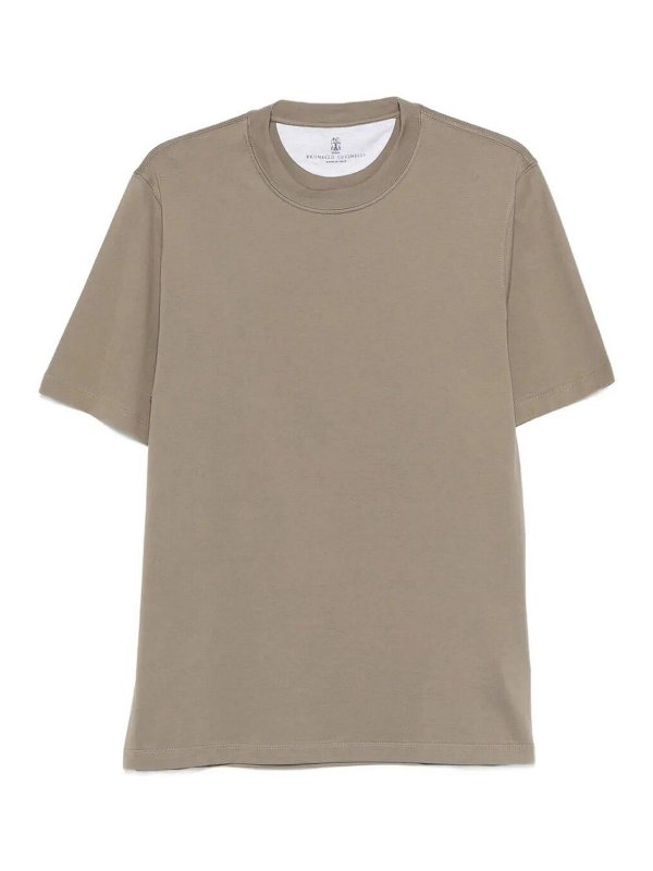 BRUNELLO CUCINELLI: T-shirts - T-Shirt - Hellbraun